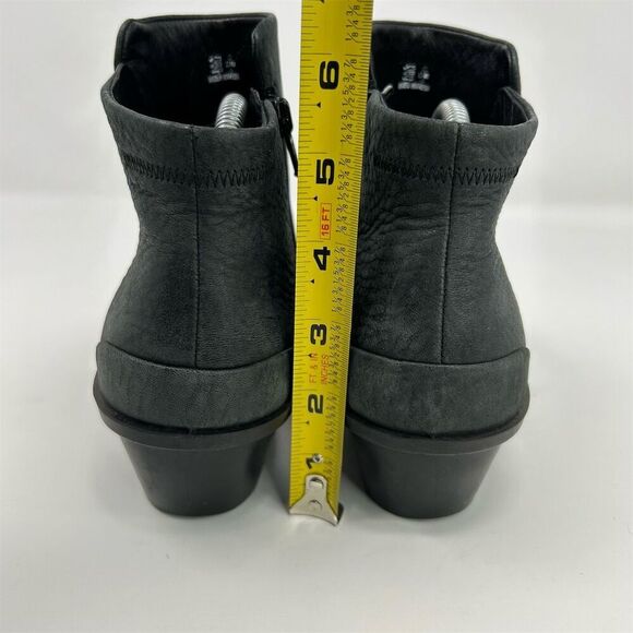 ECCO Skyler Black Leather Wedge Ankle Bootie Casual Boot Size 40 (US 9-9.5) - Picture 9 of 12